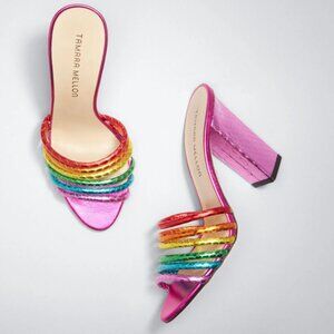 Tamara Mellon Rainbow 105 Elaphe Heels Sz 35.5 NIB